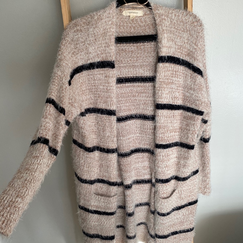 Eyelash Long Cardigan